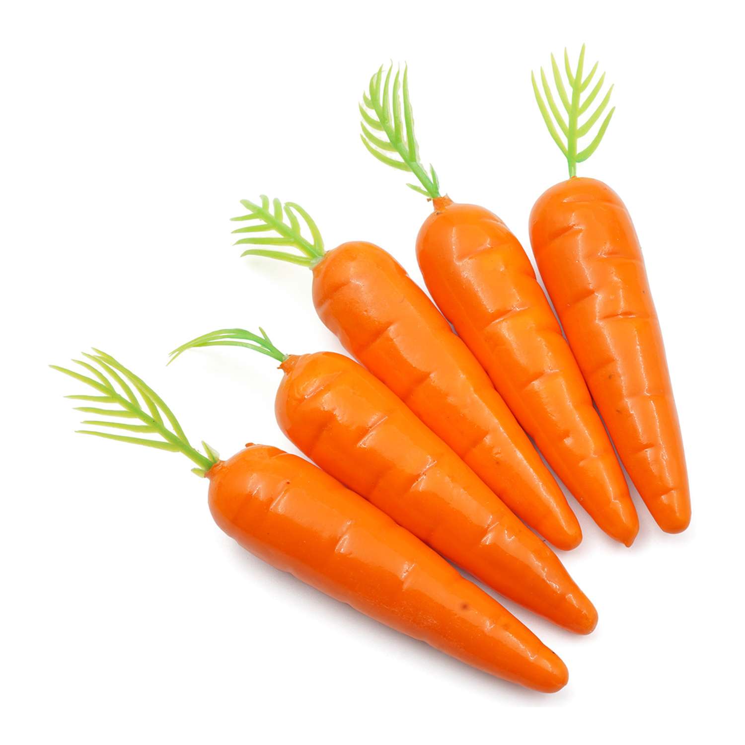 Миниатюра декоративная Совушка Морковка 1.5 см 6 - 8 см 5 шт - фото 1