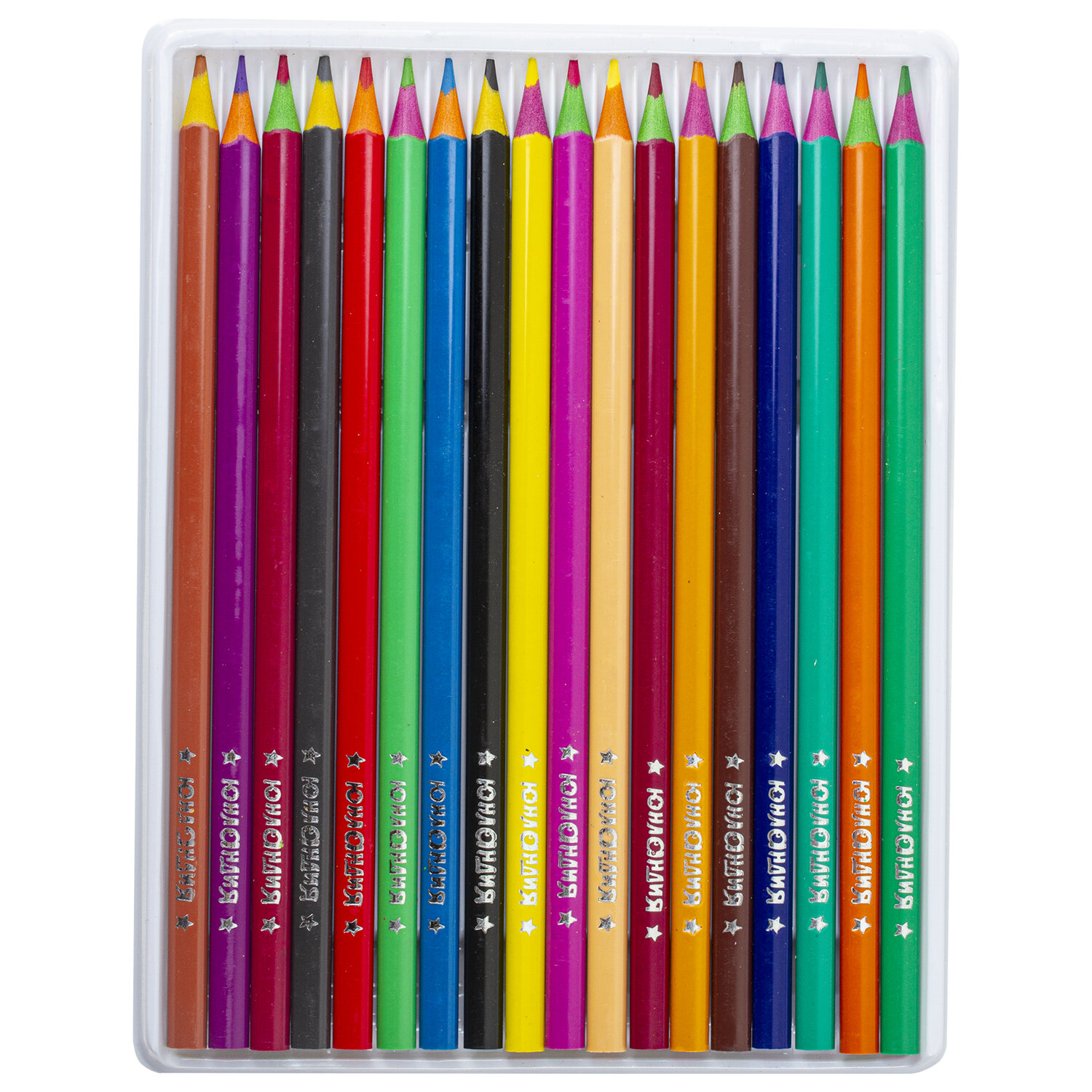 Карандаши цветные Юнландия для рисования набор 18 цветов пластиковые - фото 9