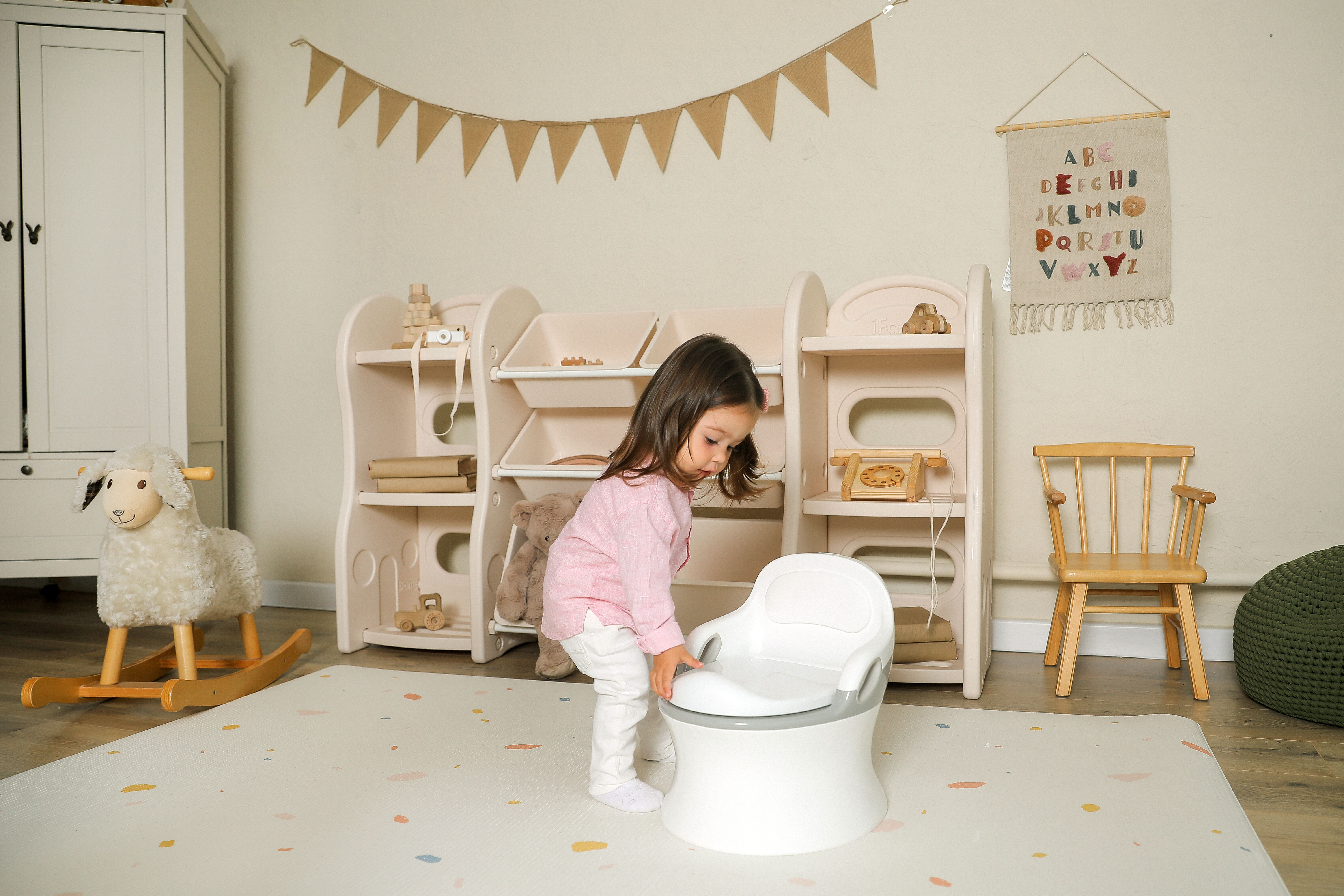 Детский горшок Ifam EASY DOING PREMIUM POTTY со звуком серый - фото 4