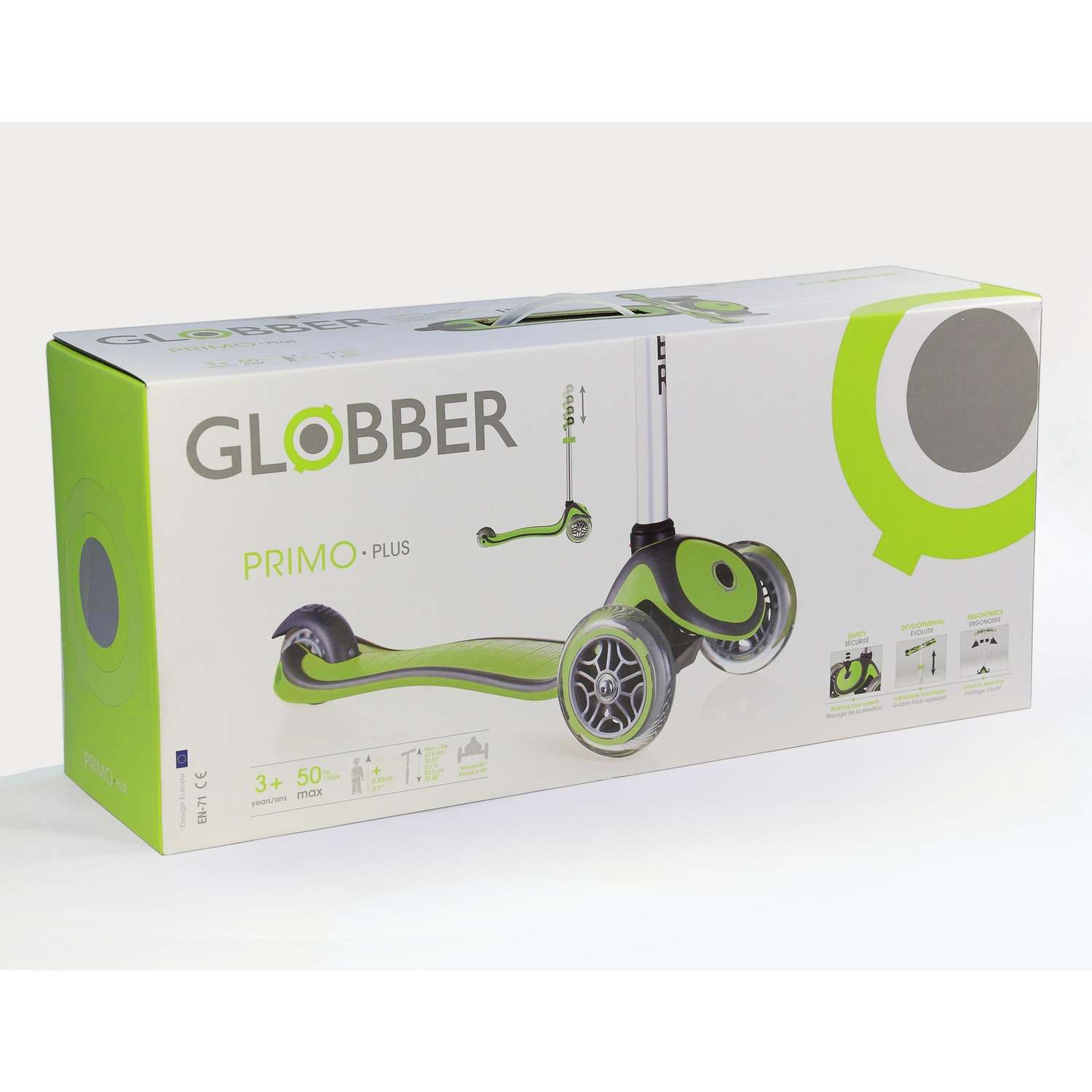 Самокат Globber Primo Plus Зеленый - фото 2