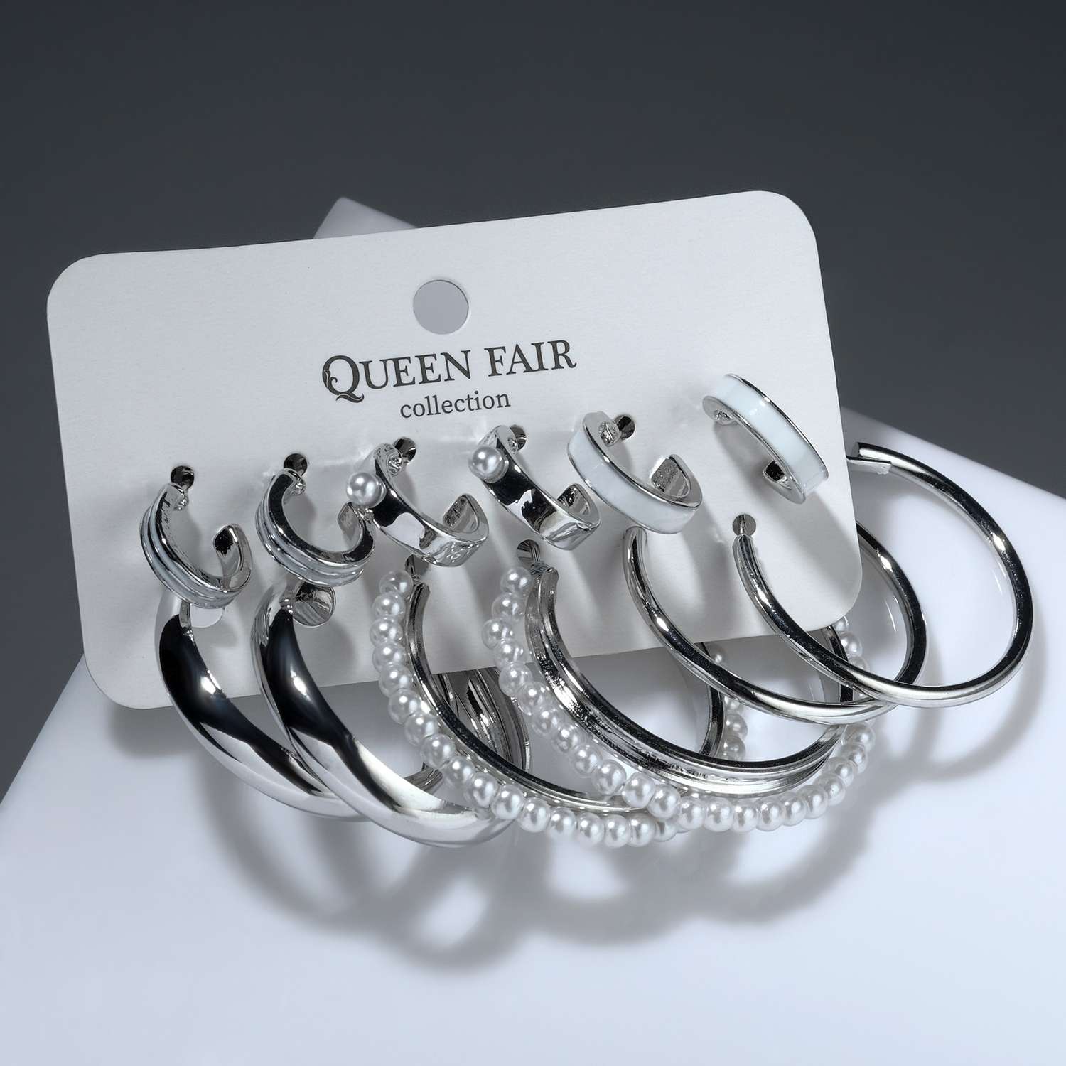 Серьги-кольца Queen fair 7514903 - фото 1