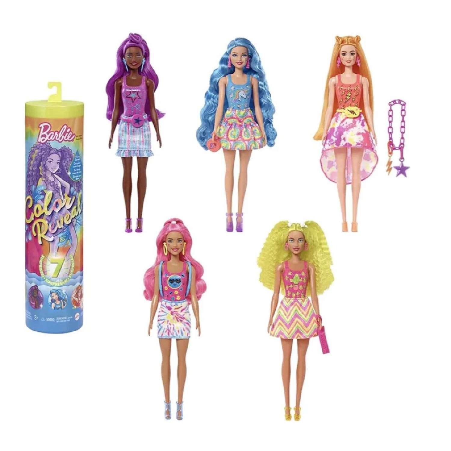 Кукла Barbie Неоновая серия в непрозрачной упаковке (Сюрприз) HCC67 HCC67 - фото 1