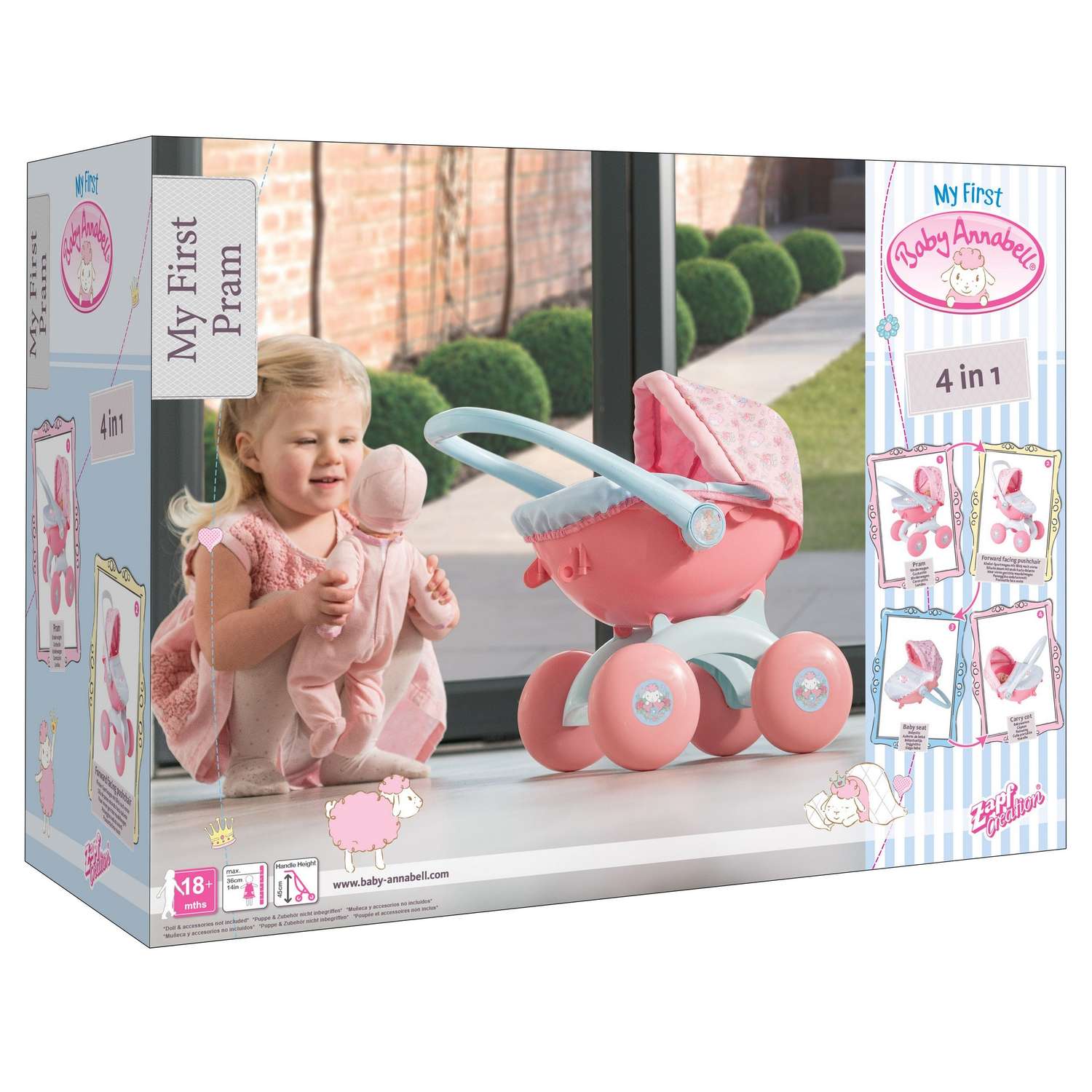 Коляска для куклы Zapf Creation Baby Annabell 1423571 1423571 - фото 2