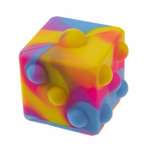 Игрушка- антистресс 1TOY Жмяка игральный кубик разноцветный