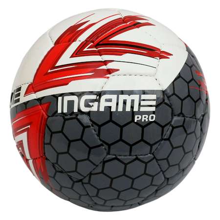 Мяч футбольный InGame PRO №5 красно-черный IFB-115