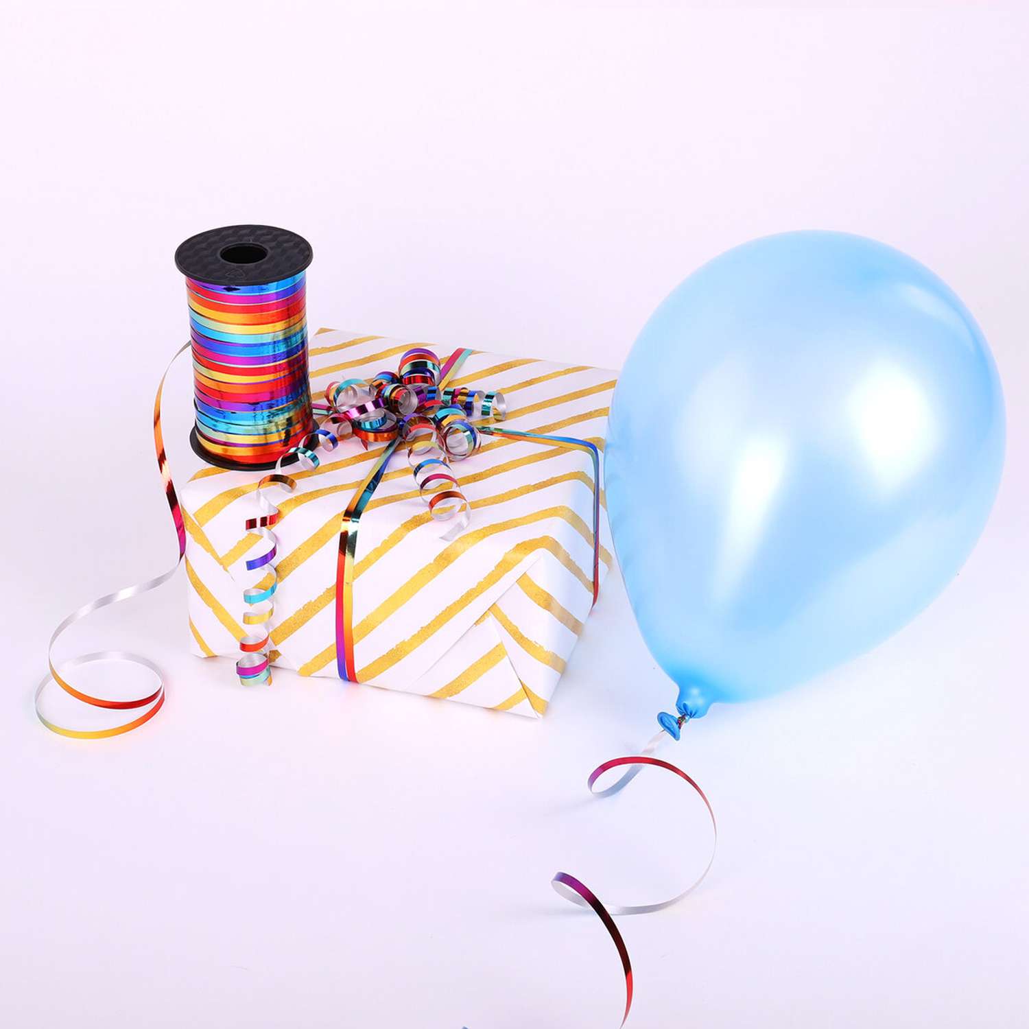 Лента упаковочная Золотая сказка декоративная для воздушных шаров и подарков - фото 5
