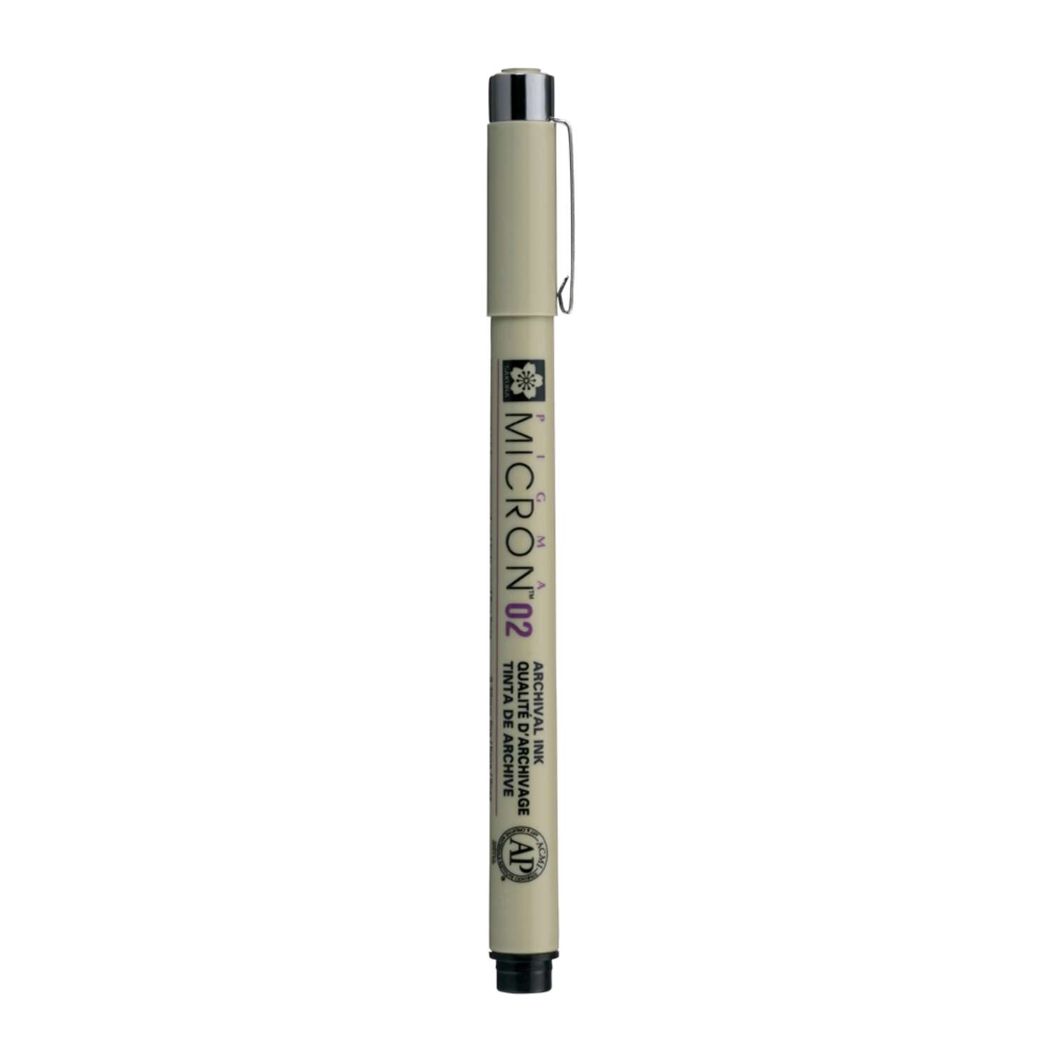 Ручка капиллярная Sakura Pigma Micron 02 цвет чернил: черный - фото 1