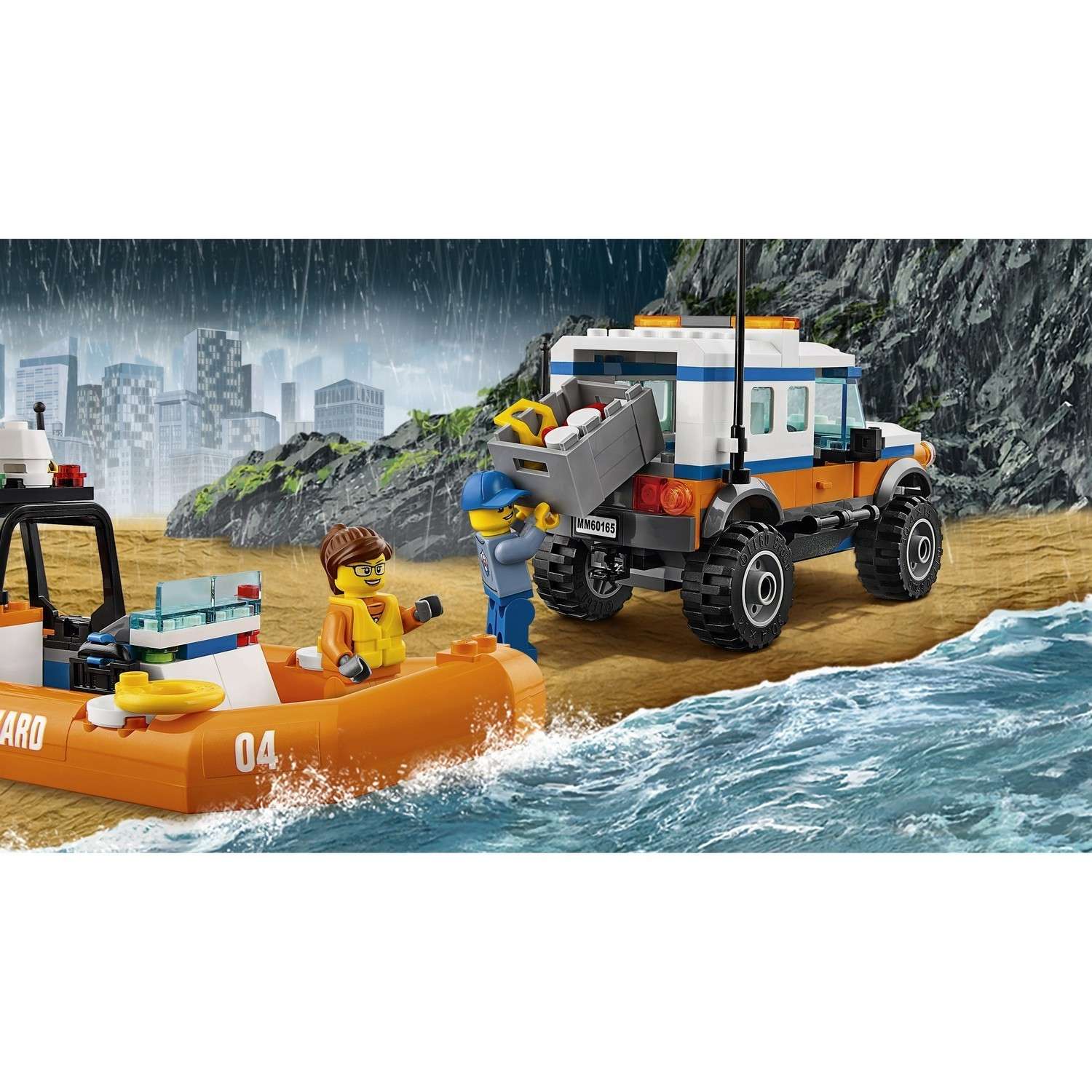 Конструктор LEGO City Coast Guard Внедорожник 4х4 команды быстрого реагирования (60165) - фото 10