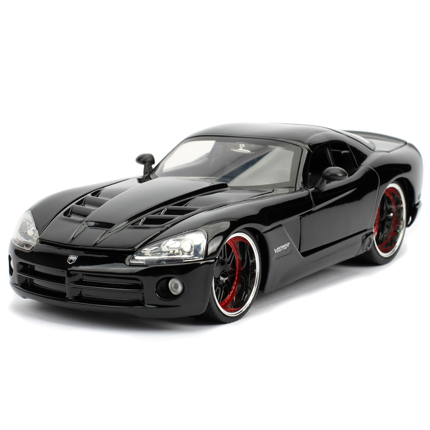 Машина Jada Fast and Furious 1:24 Dodge Viper SRT10 2008 Черная 30731  купить по цене 199 ₽ в интернет-магазине Детский мир