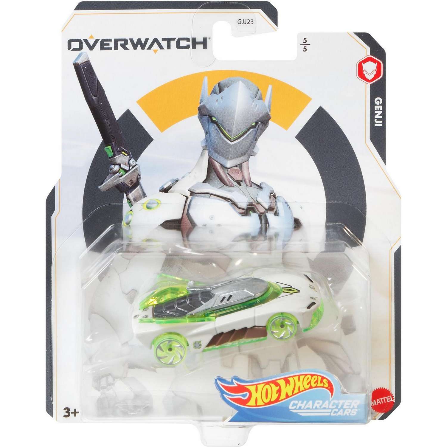 Машинка Hot Wheels Герои компьютерных игр Overwatch Гэндзи GJJ25 GJJ23 - фото 2