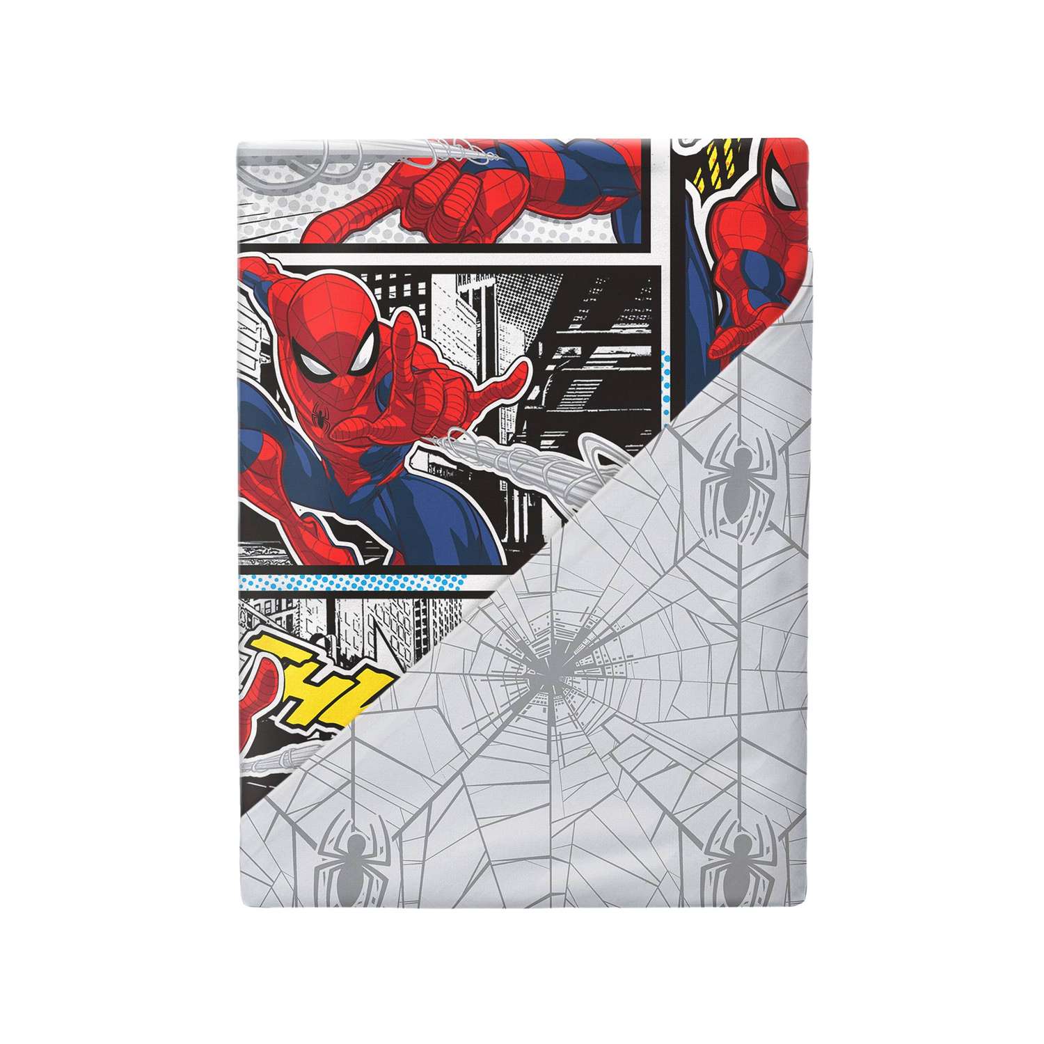 Детское постельное белье MARVEL комплект 1.5-спальный дизайн Spider-Man comics поплин 100% хлопок - фото 3