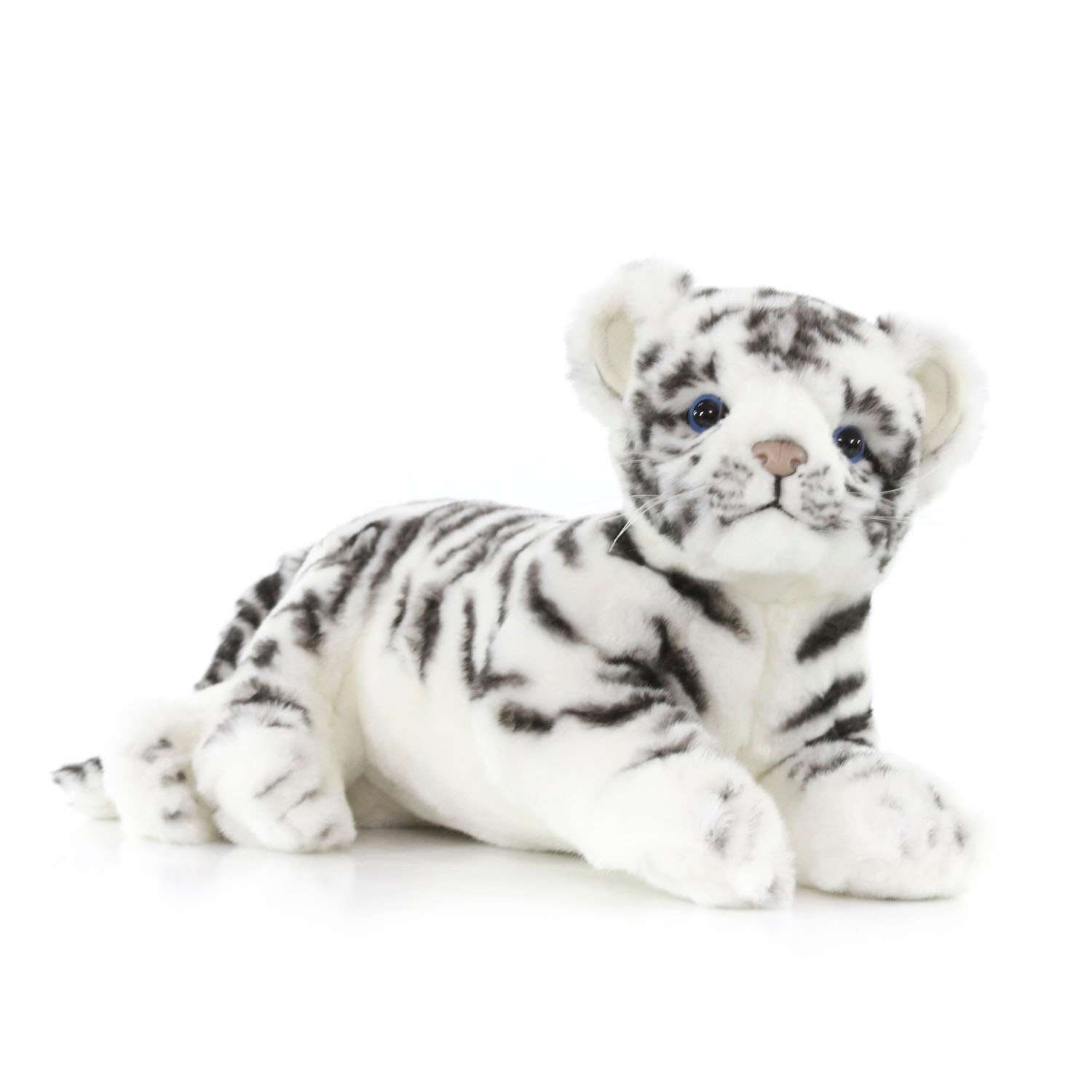 Реалистичная мягкая игрушка HANSA Тигр детёныш белый 36 см - фото 1