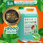 Средство для мытья посуды SEPTIVIT Premium Альпийская мята 5л