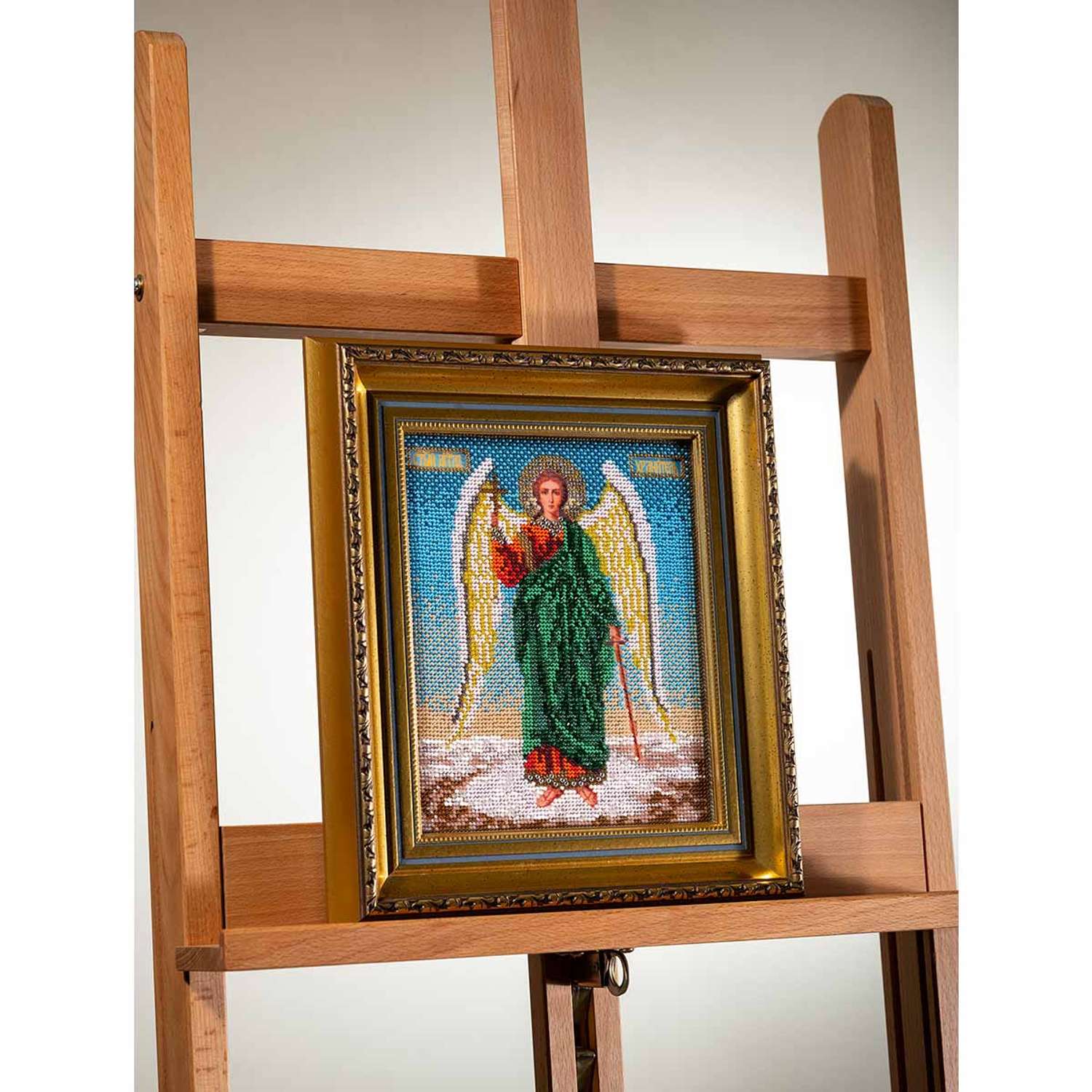 Набор для вышивания Радуга бисера иконы бисером В160 Ангел хранитель 18x22см - фото 3