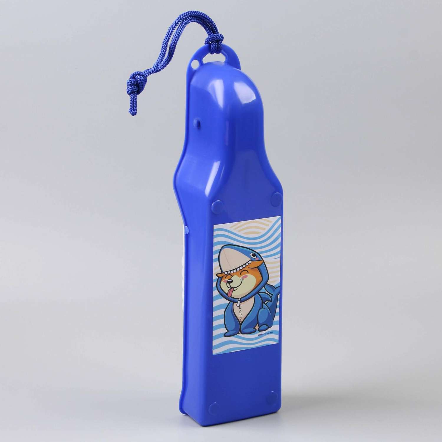 Бутылка-поилка Пушистое счастье 500 мл синяя - фото 1