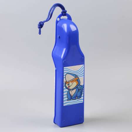 Бутылка-поилка Пушистое счастье 500 мл синяя