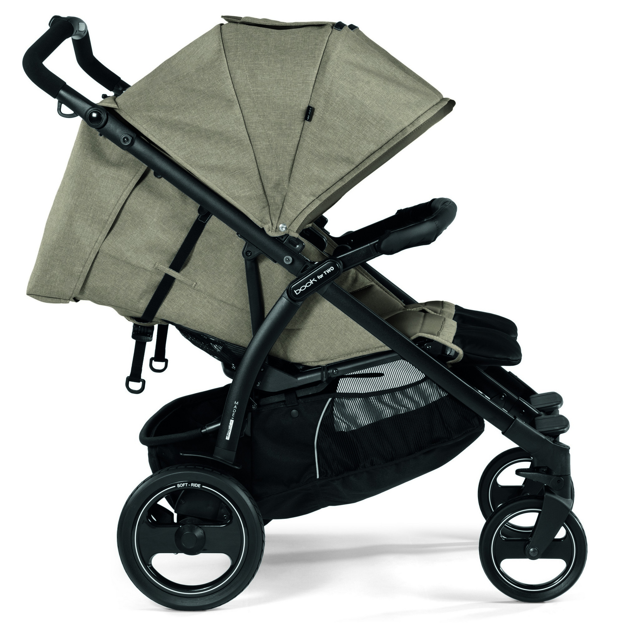 Коляска прогулочная Peg-Perego Book For Two Cream - фото 2