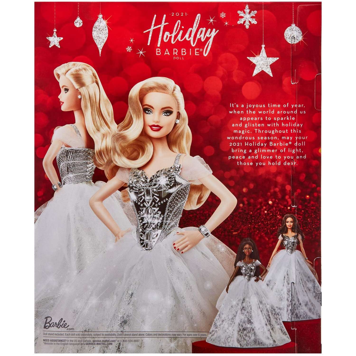 Кукла Barbie Праздник Блондинка в серебряном платье GXL21 GXL21 - фото 6
