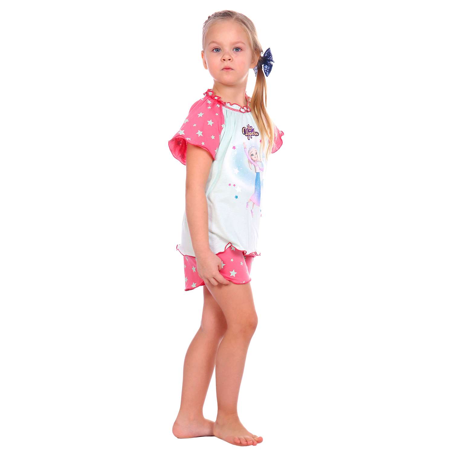 Пижама Детская Одежда S0412К/ментол_розовый - фото 5