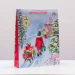 Пакет Sima-Land подарочный «В гости с подарками» 33×42.5×10 см