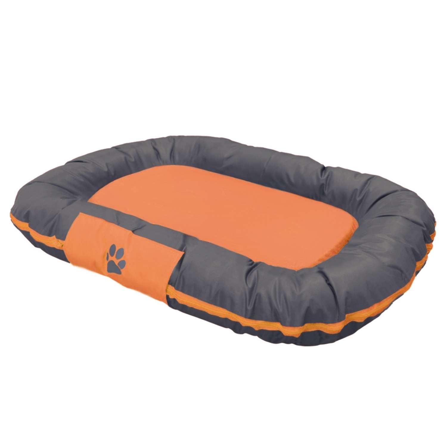 Лежак для животных Nobby Reno большой Серый-Оранжевый 113х83х12 см - фото 1