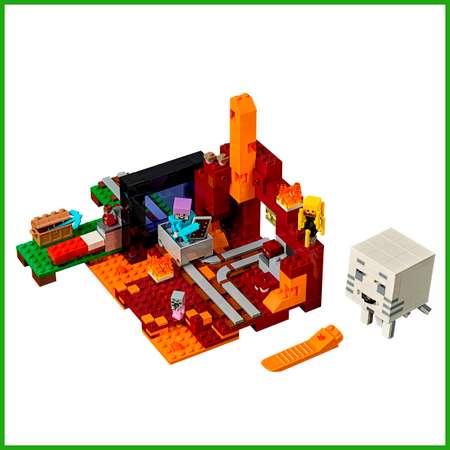 Игрушка LX Конструктор Minecraft Портал в подземелье 593 детали