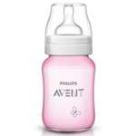 Бутылочка Philips Avent Classic+ SCF573/13 Бабочка 260 мл 1 мес+ Розовая (SCF573/13)