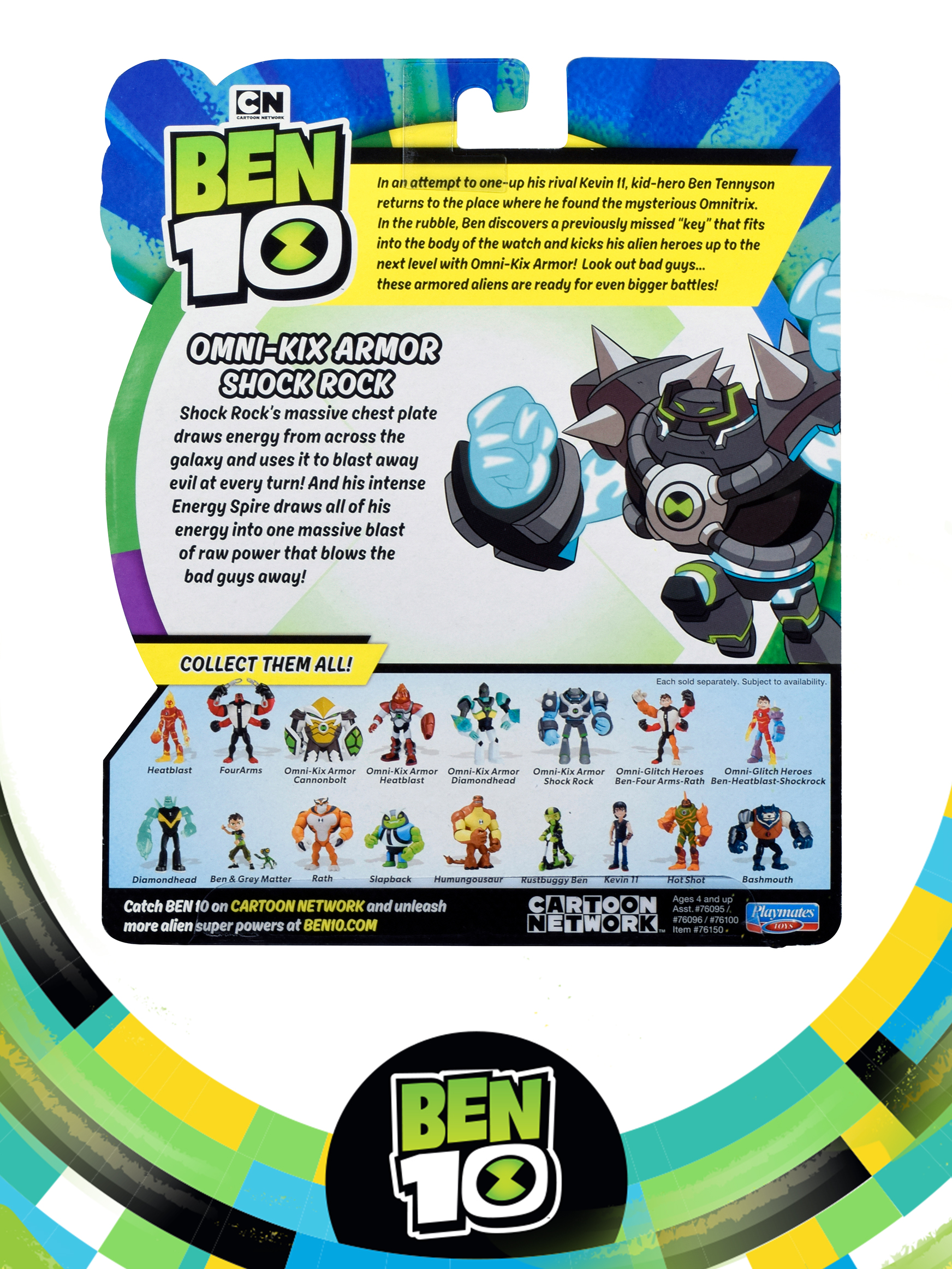 Фигурка Ben10 Бронированный Шок Рок 12.5 см - фото 5