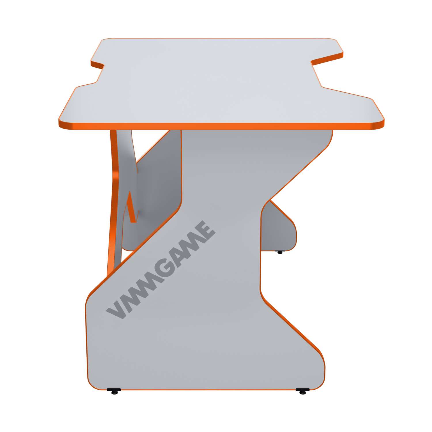 Стол VMMGAME Игровой компьютерный One White 100 orange - фото 4