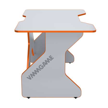Стол VMMGAME Игровой компьютерный One White 100 orange
