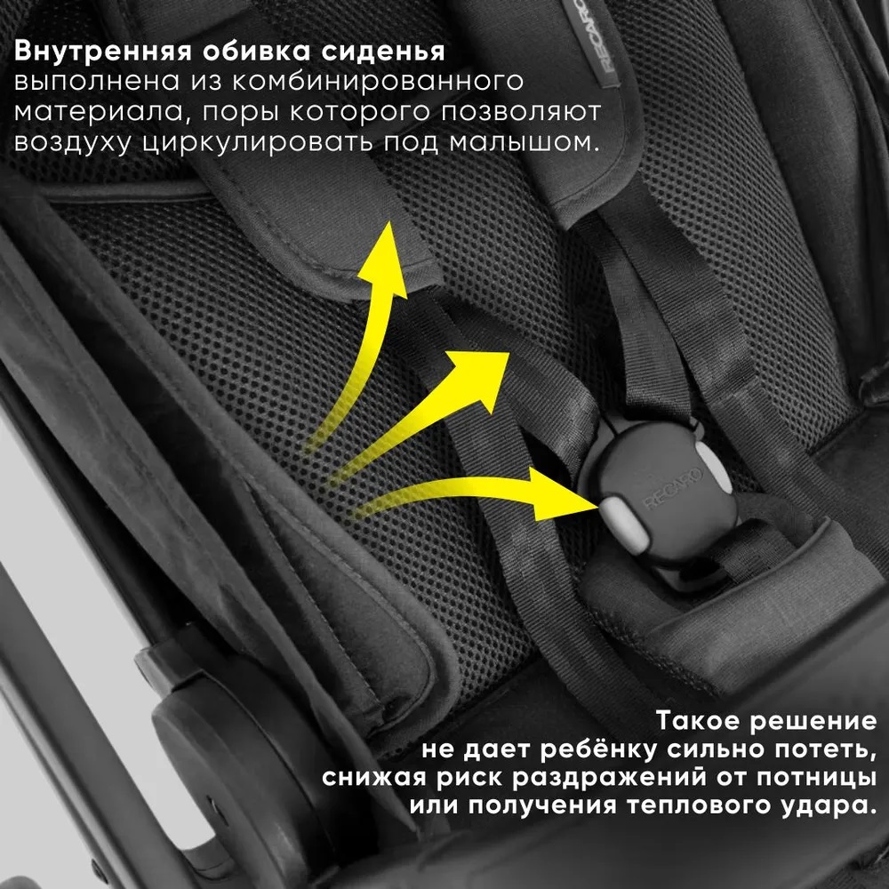 Коляска Recaro Lexa elite prime mat black с рождения до 4 лет - фото 4