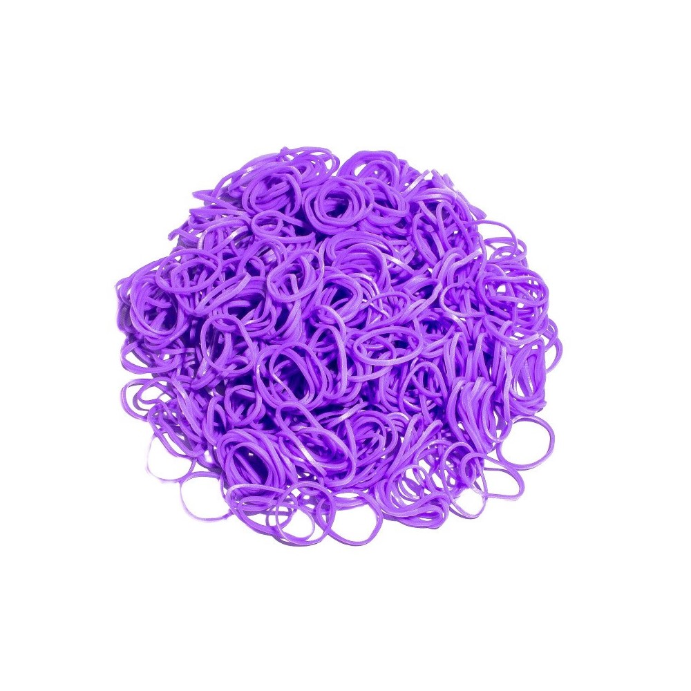 Набор резинок Uniglodis одноцветные ароматизированные 600 шт. фиолетовые - фото 1