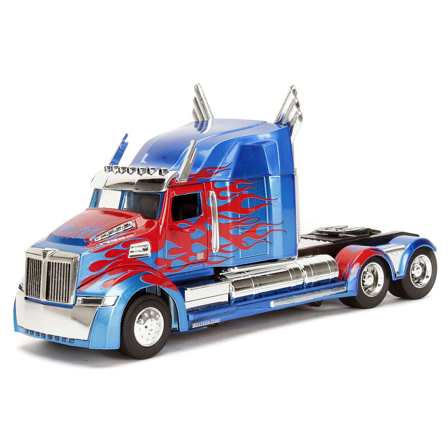 Машина Jada Transformers 1:24 Western Star Truck Оптимус Прайм 98403 98403 - фото 1