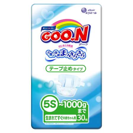 Подгузники Goon 5S до 1кг 30шт