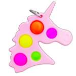 Игрушка-антистресс MINI-TOYS Вечная пупырка POP IT Симпл Димпл большой розовый единорог