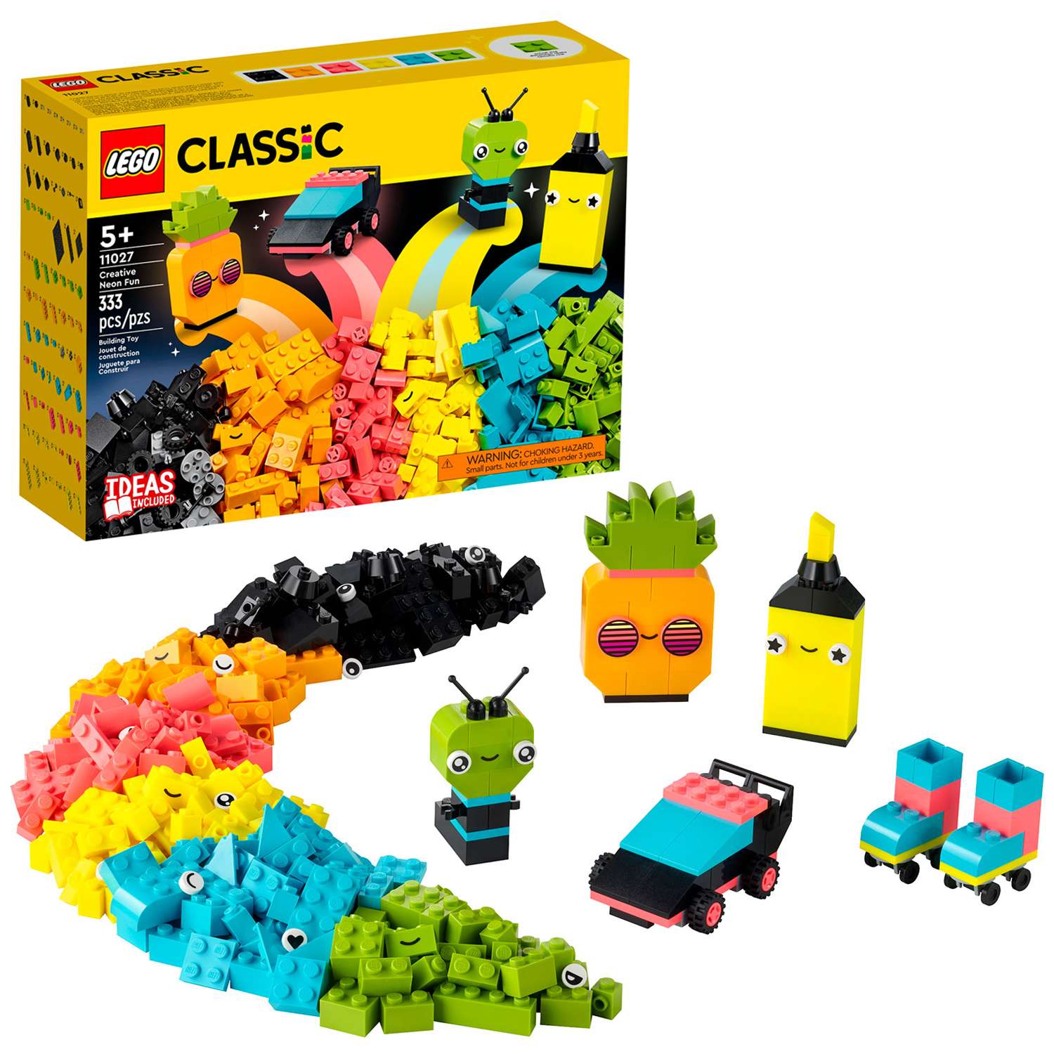 Конструктор LEGO Classic LEGO детский Творческое неоновое веселье 11027 - фото 1