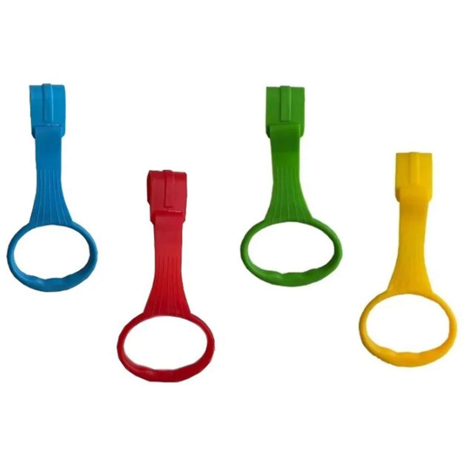 Пластиковые кольца Floopsi для манежа или барьера подвесные 2 шт kolso-4pc-blue+green+red+yellow - фото 1