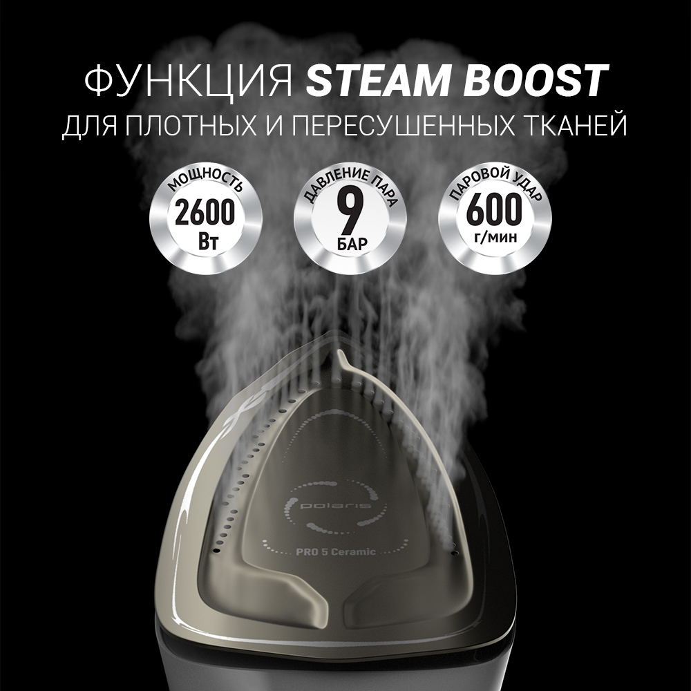 Парогенератор Polaris PSS 9090K Turbo Steam - фото 14