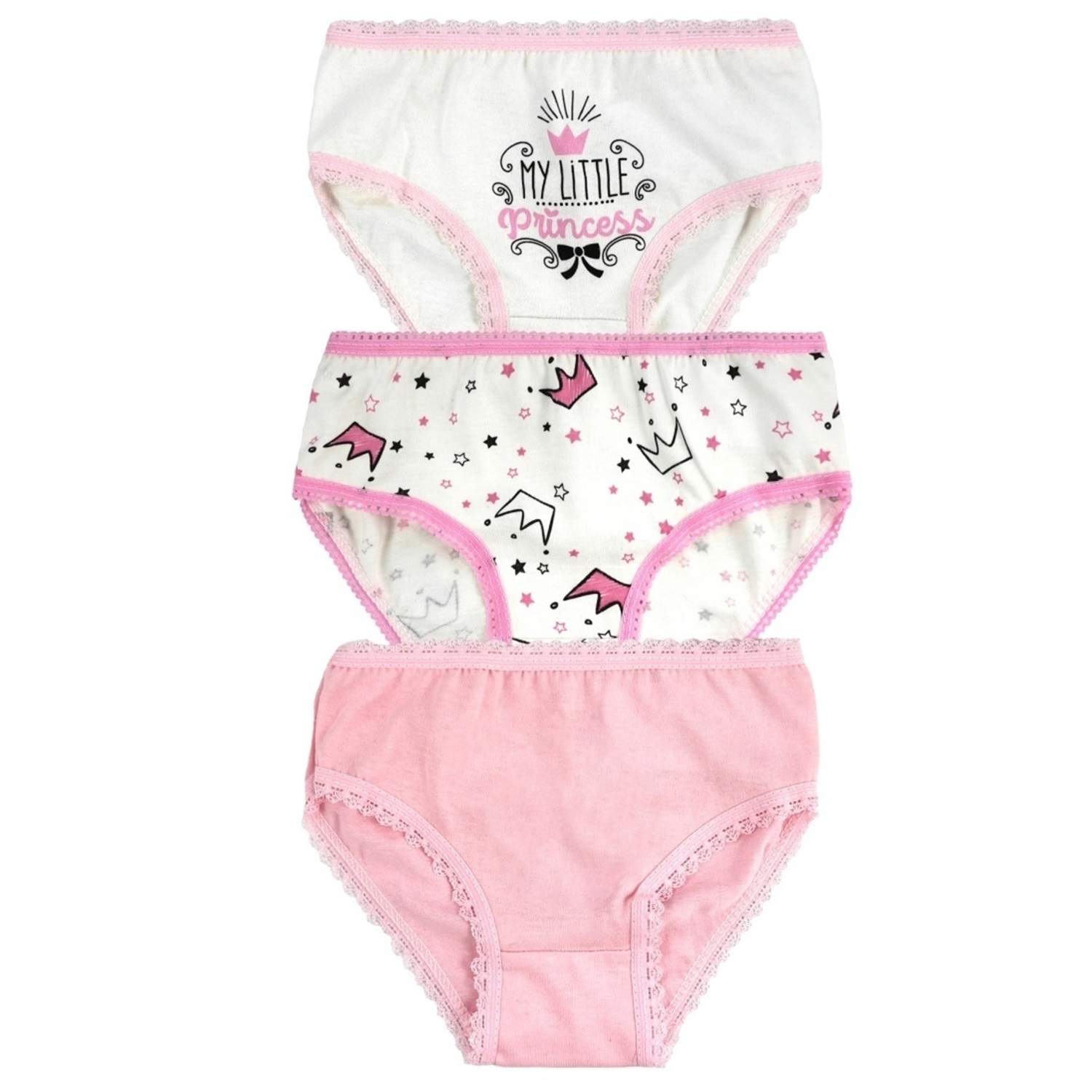 Трусы 3 шт Babycollection 356/trs004/sph/k3/005/p1/W*dрозовый молочный - фото 1