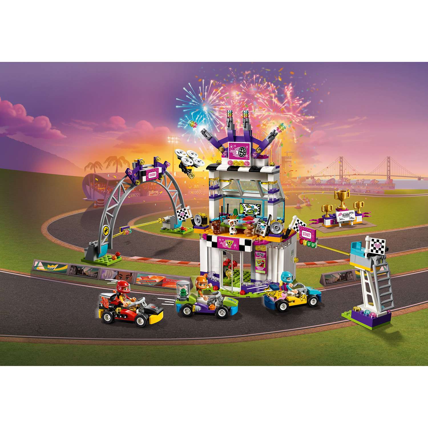 Конструктор LEGO Friends Большая гонка 41352 - фото 4