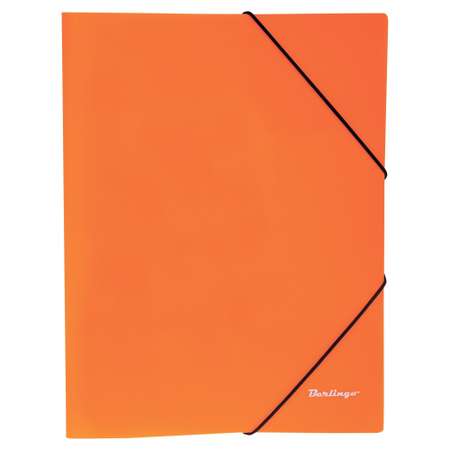 Папка на резинке BERLINGO Neon А4 Неоновая Оранжевая ANp_01804