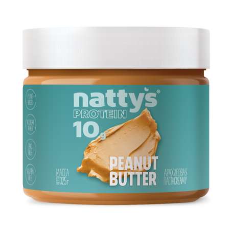 Паста арахисовая Nattys PB PRO c протеином и мёдом 325 г
