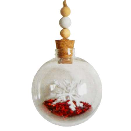 Набор для творчества Школа Талантов создай елочное украшение Снежинка и звездочки в шаре
