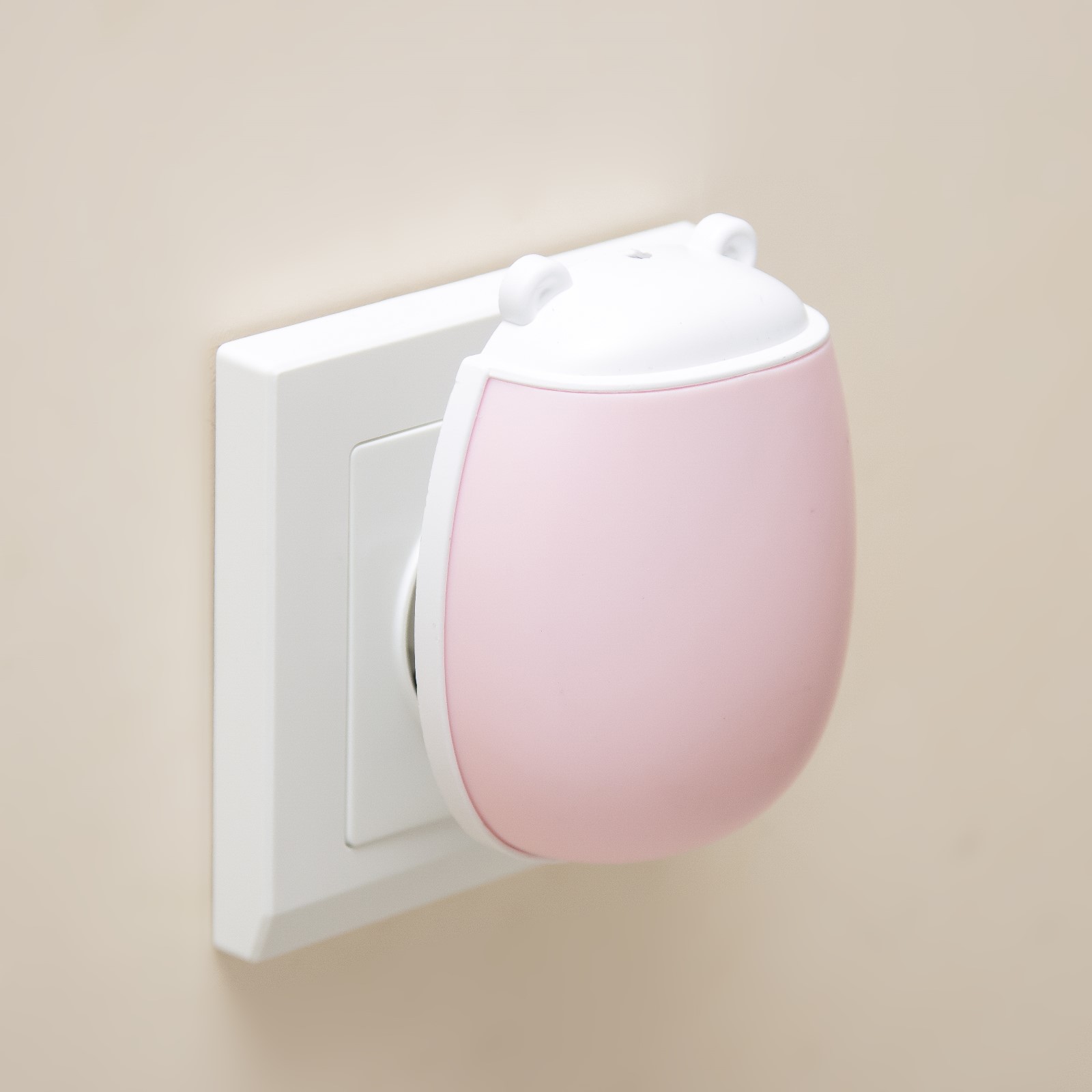 Ночник LED RISALUX «Ушки» 1Вт бело-розовый 7х5х8 см - фото 4