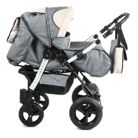 Коляска трансформер Babyton Pillo Grey-Beige