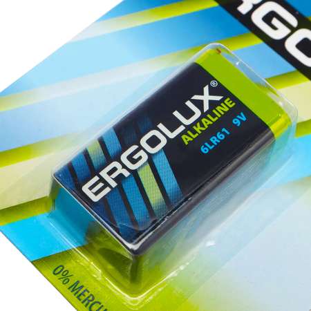 Батарейки Ergolux 6LR61 BL-1