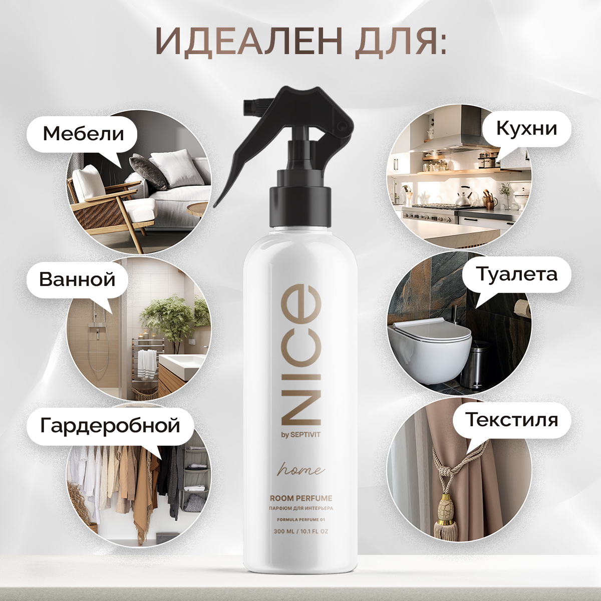 Освежитель для дома NICE by Septivit Formula 01 300 мл