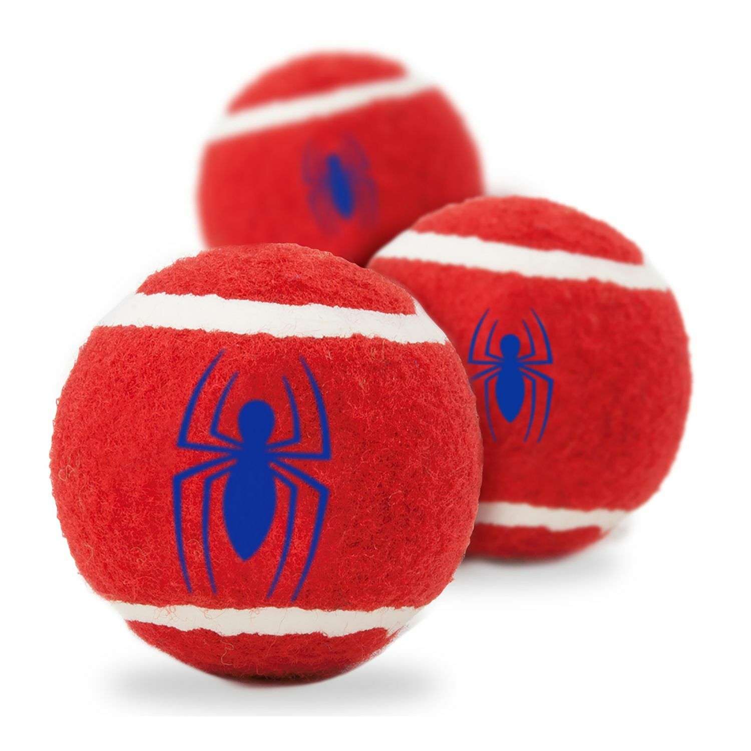 Игрушка для собак Buckle-Down Теннисный мячик Человек-паук Красный - фото 1