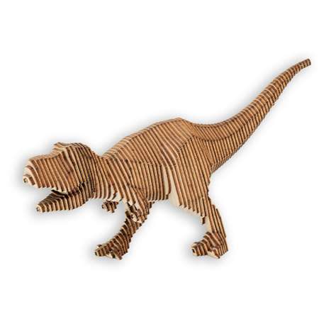 Деревянный конструктор Uniwood Тираннозавр с набором карандашей