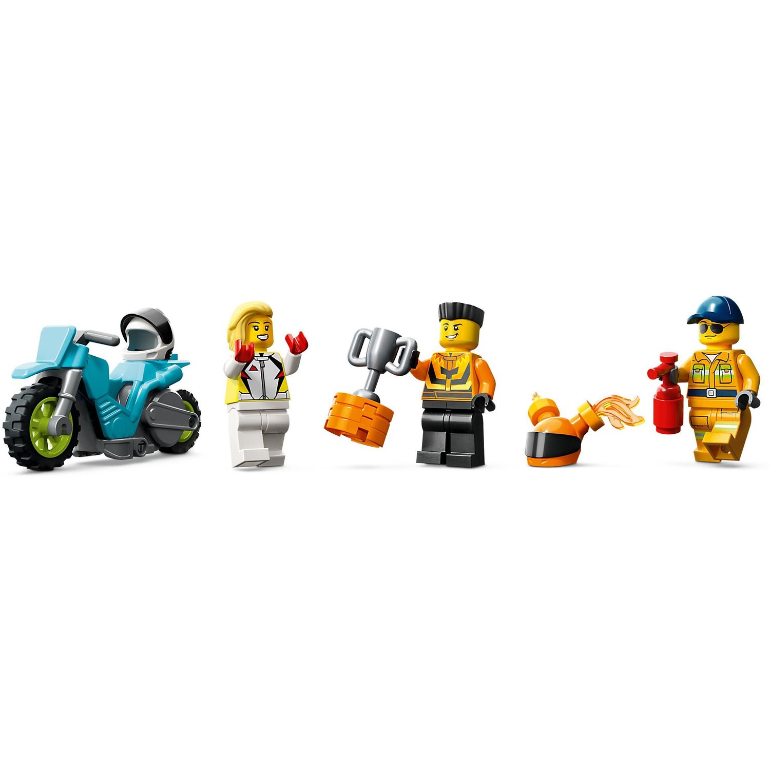 Конструктор LEGO City Stunt Truck and Ring of Fire Challenge 60357 - фото 7